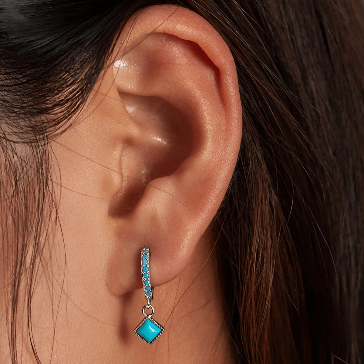 Boucles d'oreilles Turquoise - Harmonie Tropicale