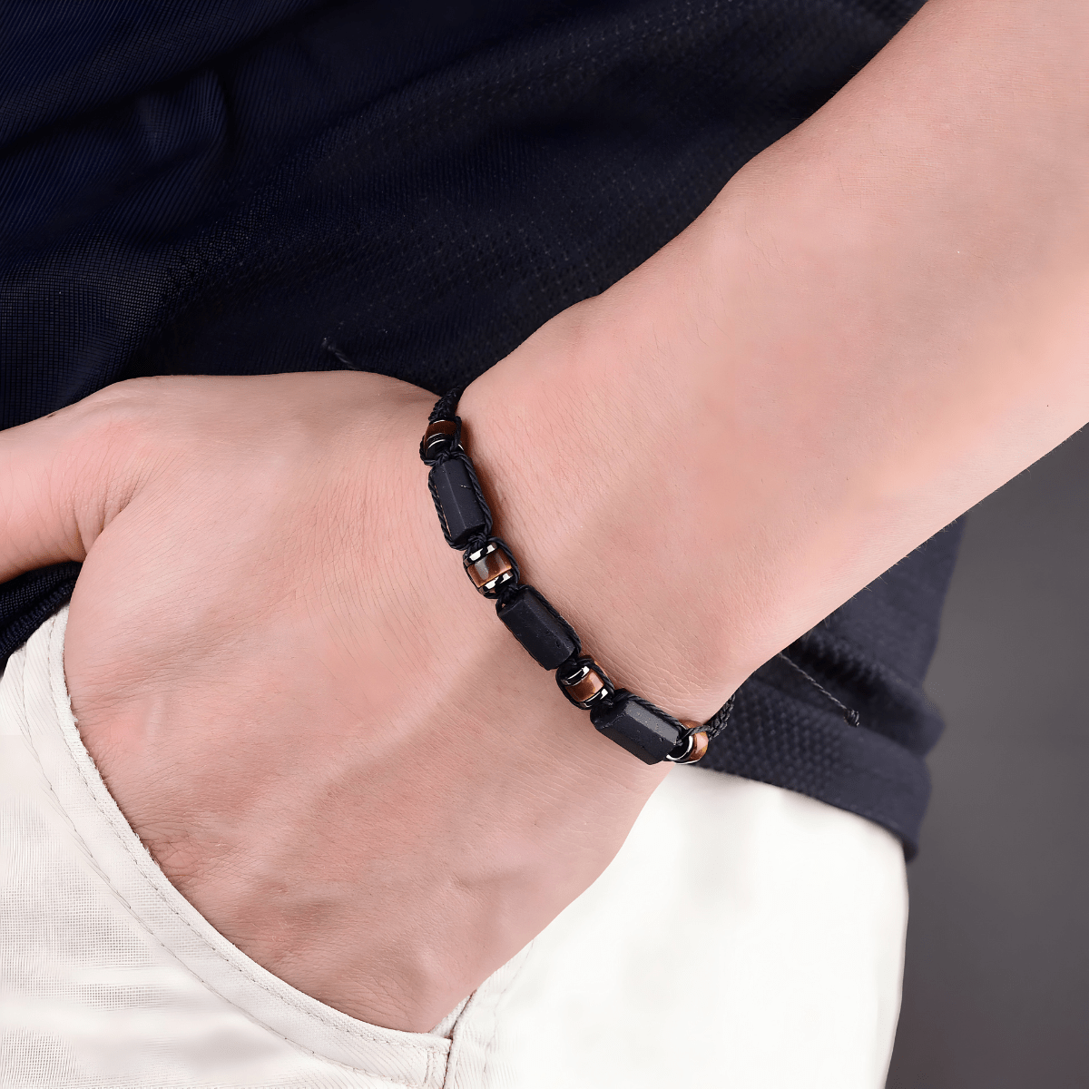 Bracelet Obsidienne Feng Shui - Vortex Noir