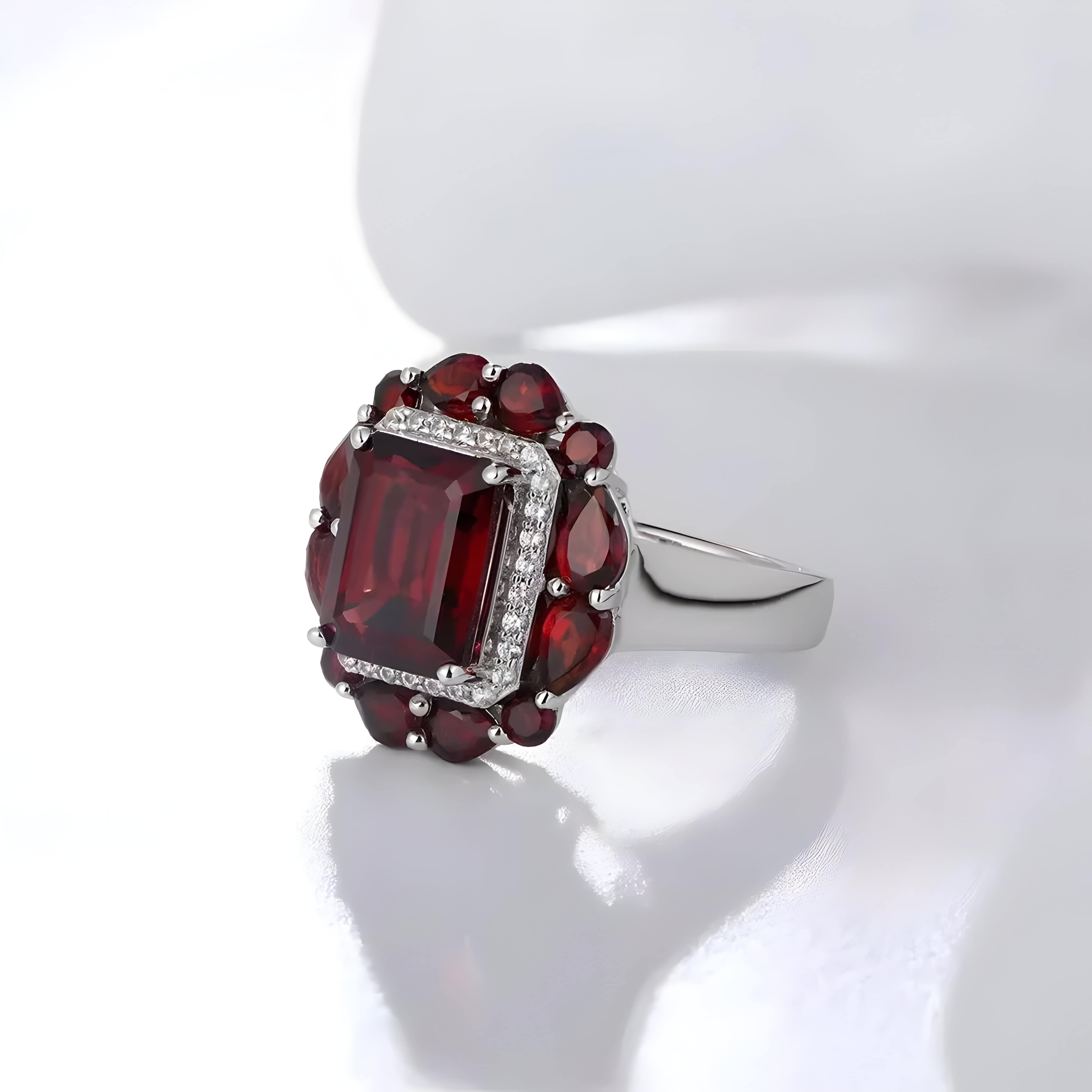 Collection de bagues en pierres naturelles