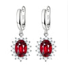 Boucles d'oreilles Grenat