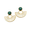 Boucles d'oreilles Malachite