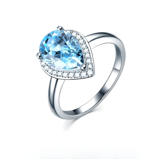 Bague Aigue-Marine - Sérénité Bleue