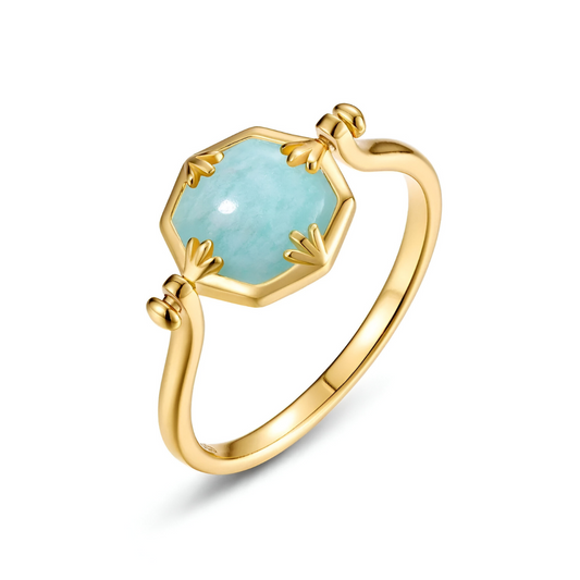 Bague Amazonite - Éclat d’Aurore