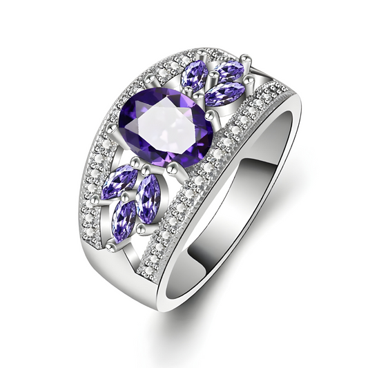 Bague Améthyste - Flamme Violette