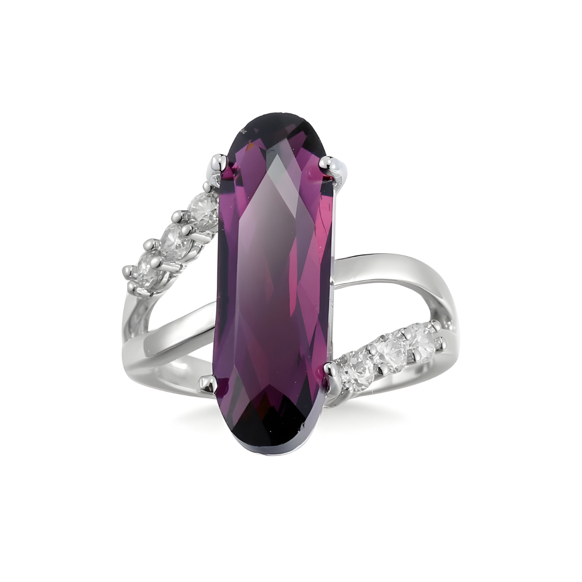 Bague Améthyste - Violet Infini face