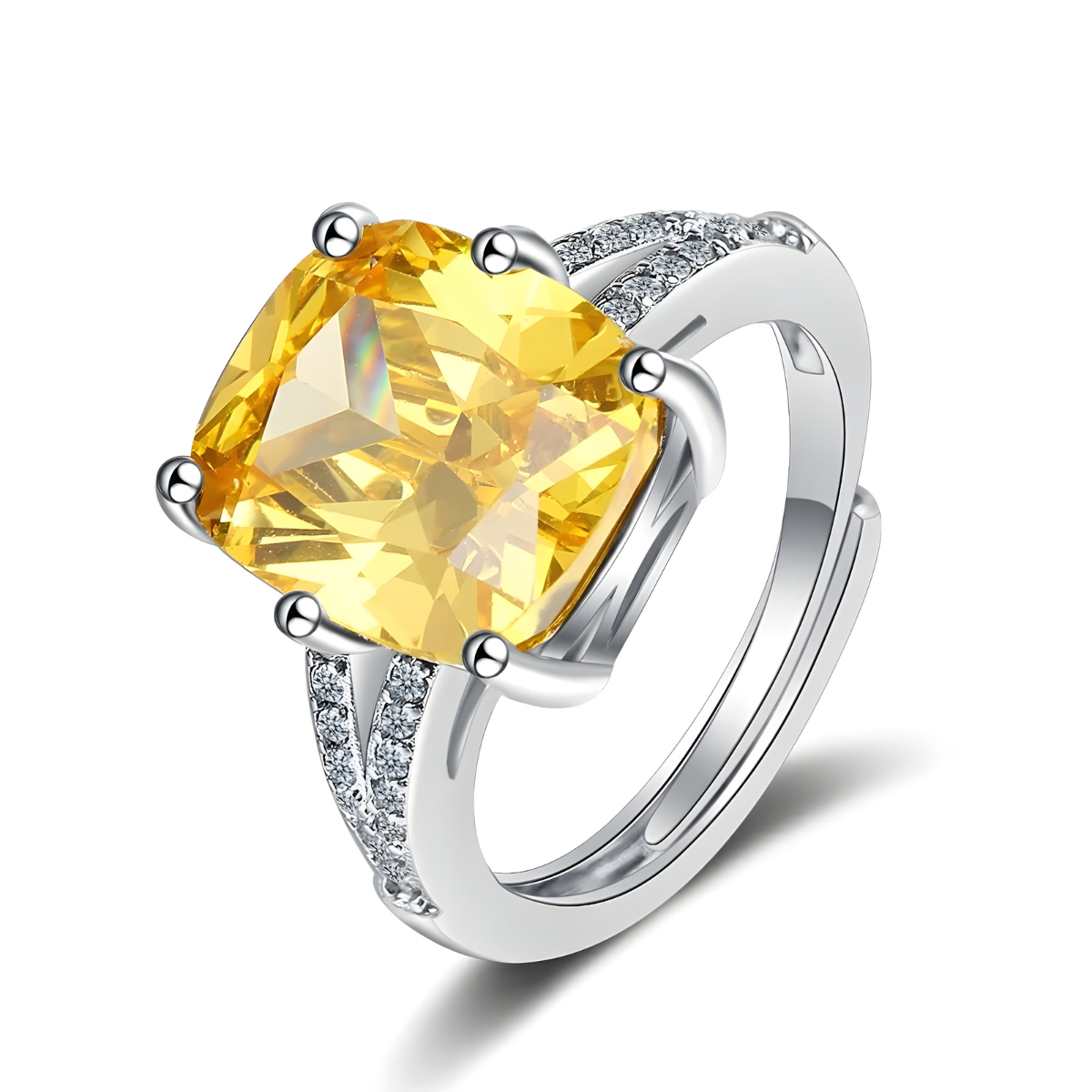 Bague Citrine - Éclat Miel