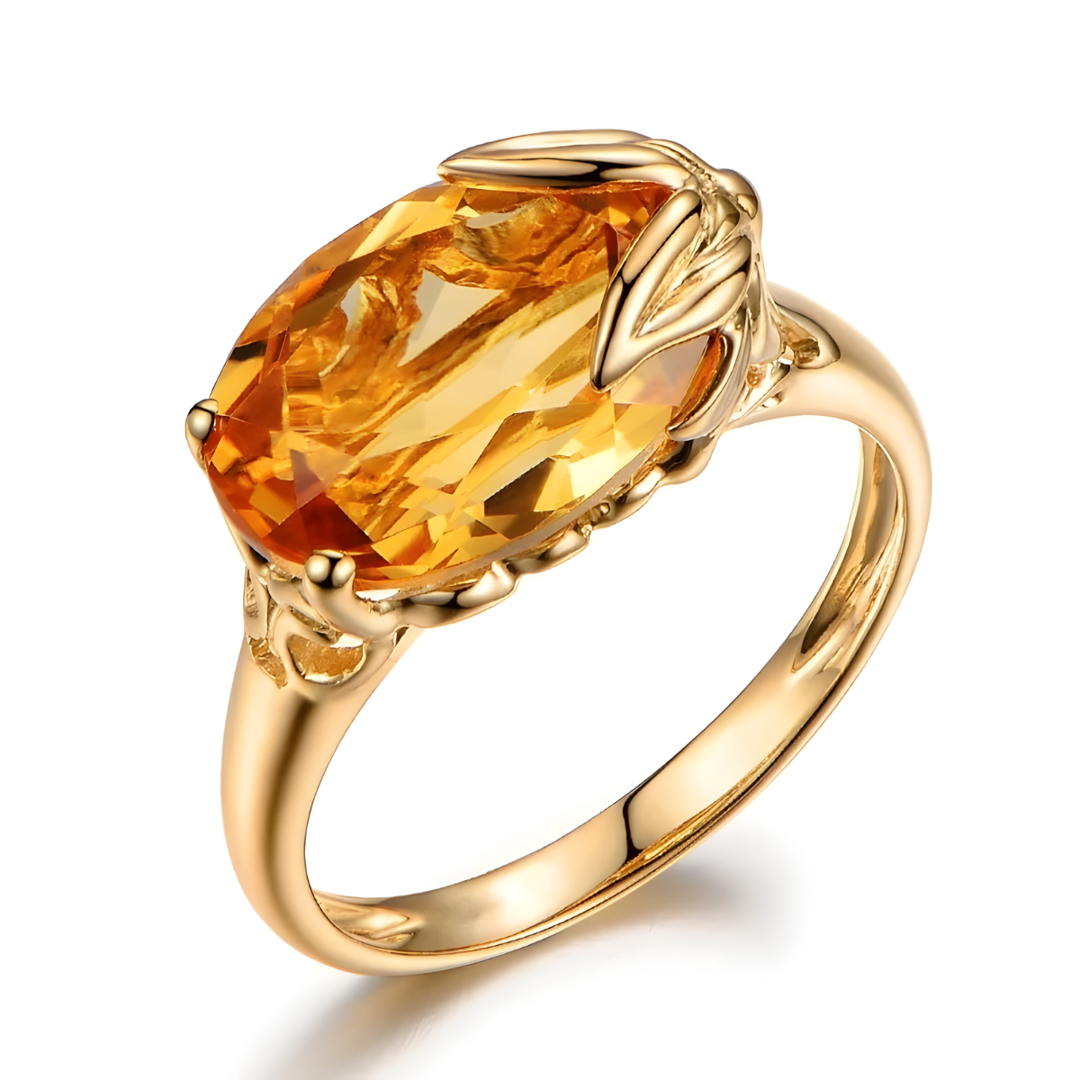 Bague Citrine - Miel Éternel