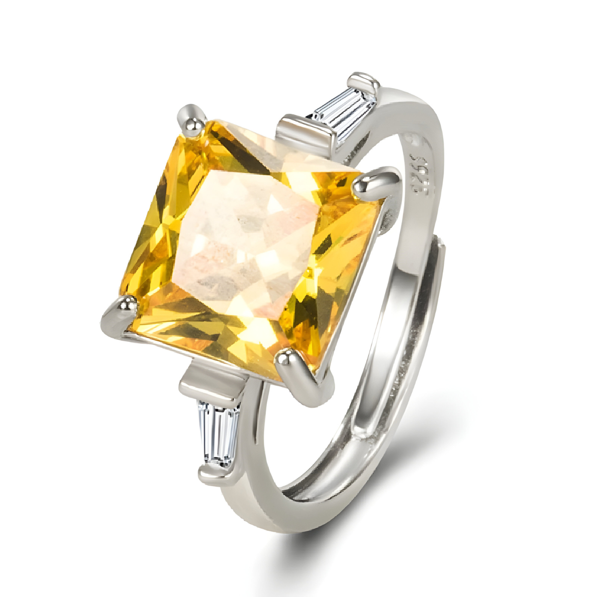 Bague Citrine - Prisme Doré