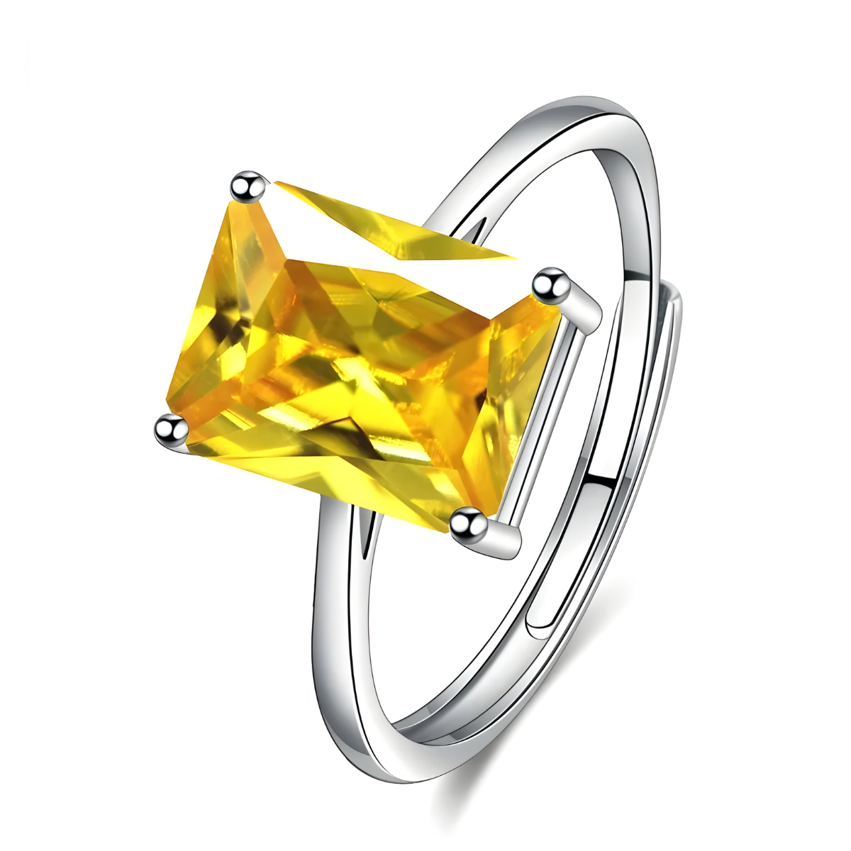 Bague Citrine - Sérénité Dorée