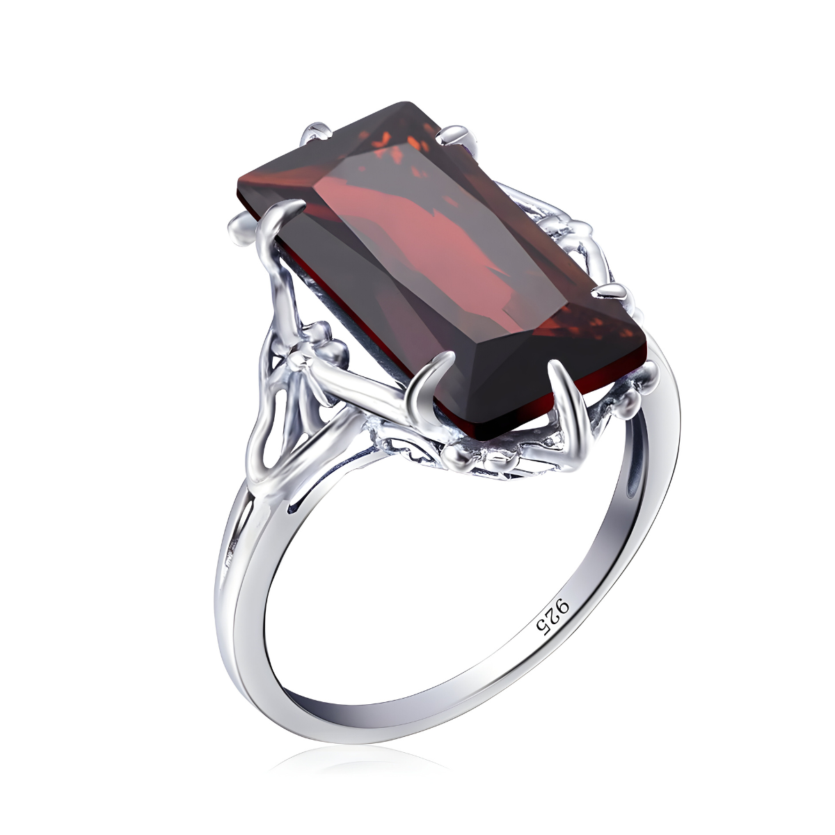 Bague Grenat - Brillance Rouge