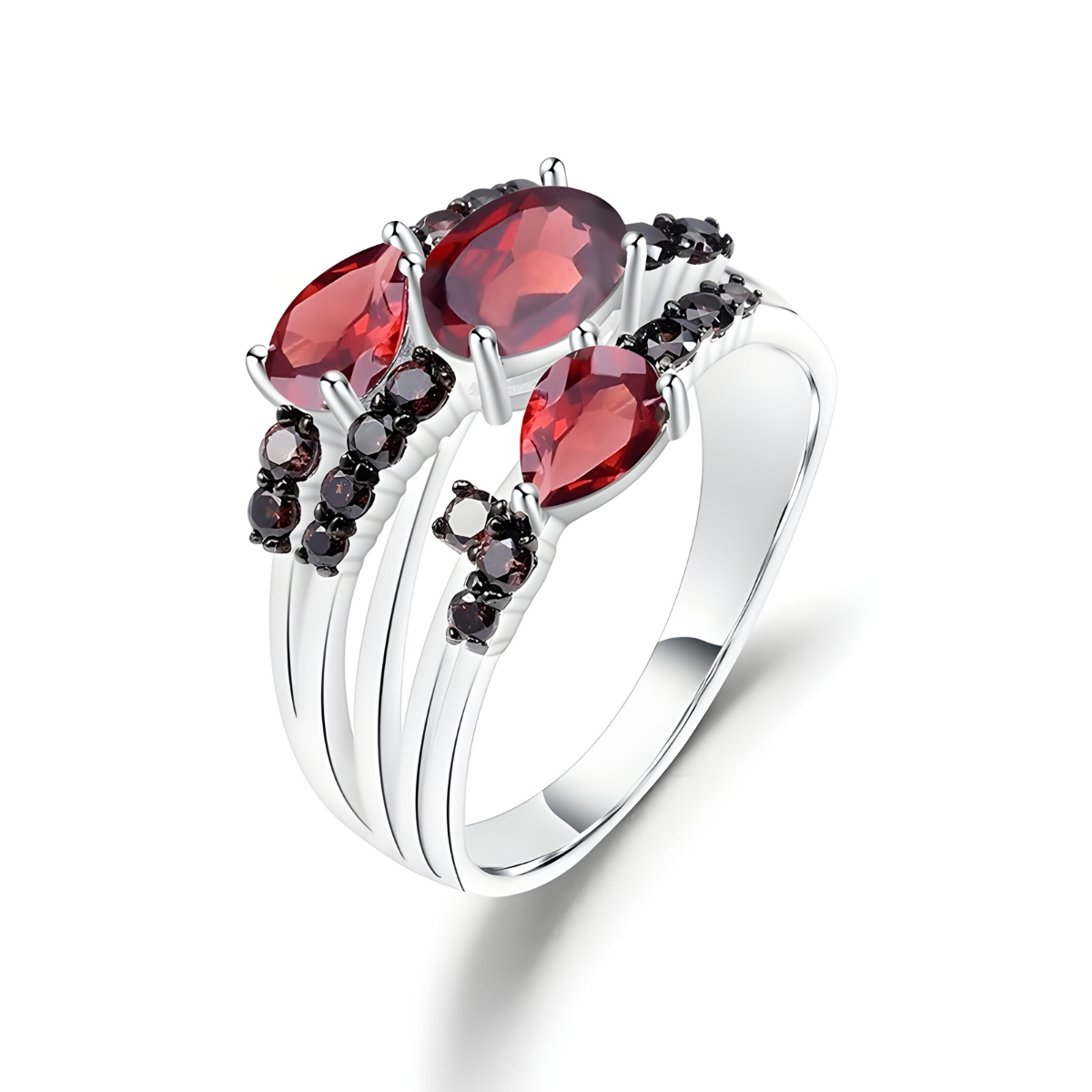 Bague Grenat - Rouge de Feu