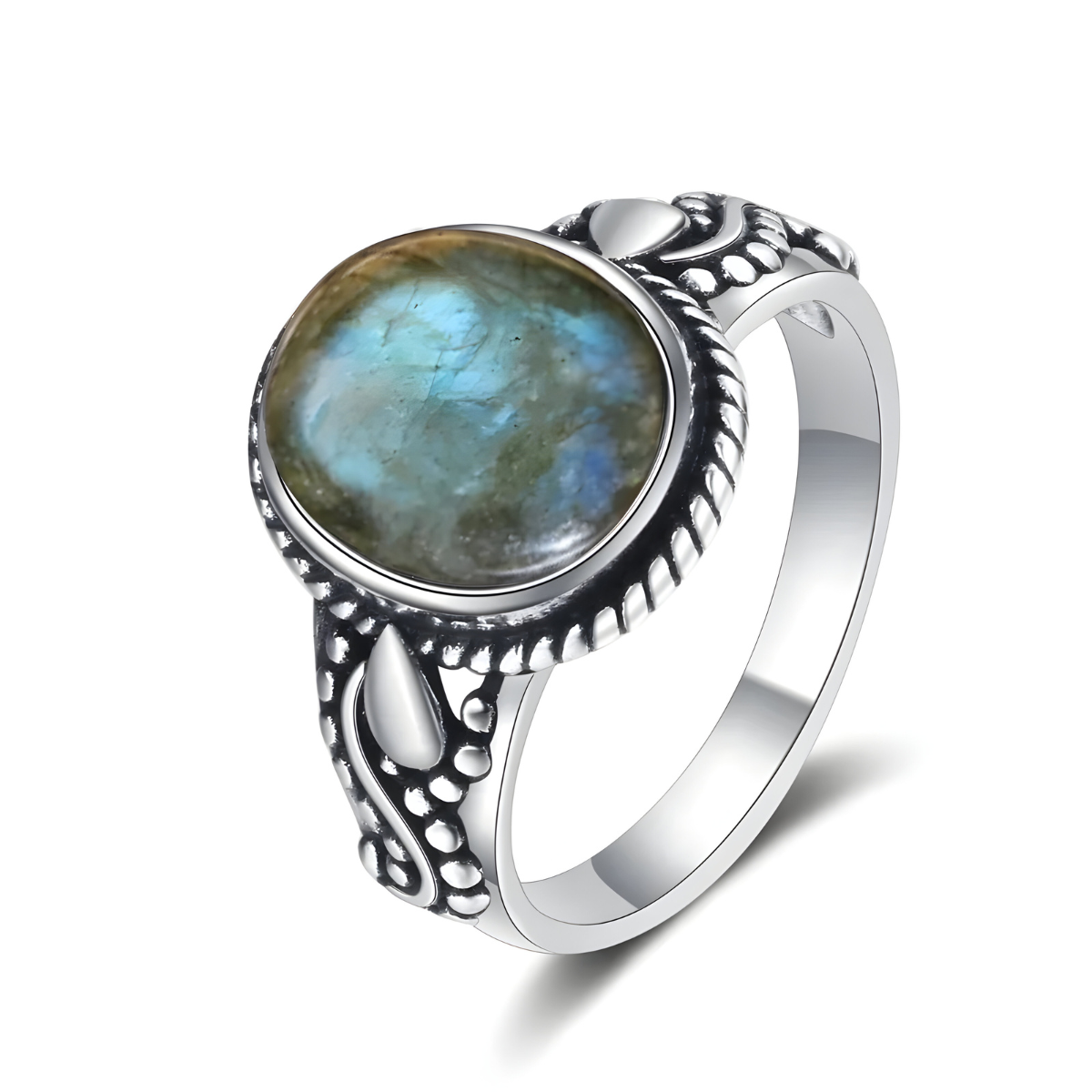 Bague Labradorite - Lueur Polaire