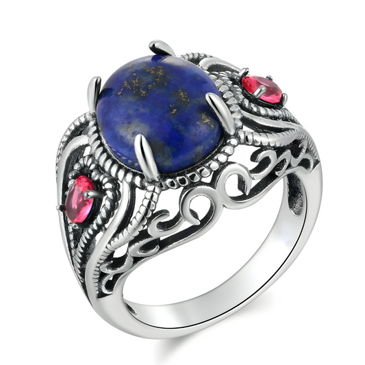 Bague Lapis Lazuli - Saphir des Cieux