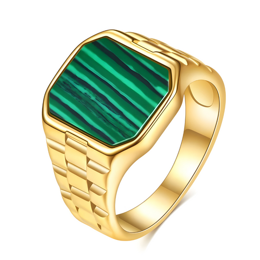 Bague Malachite - Douceur Émeraude