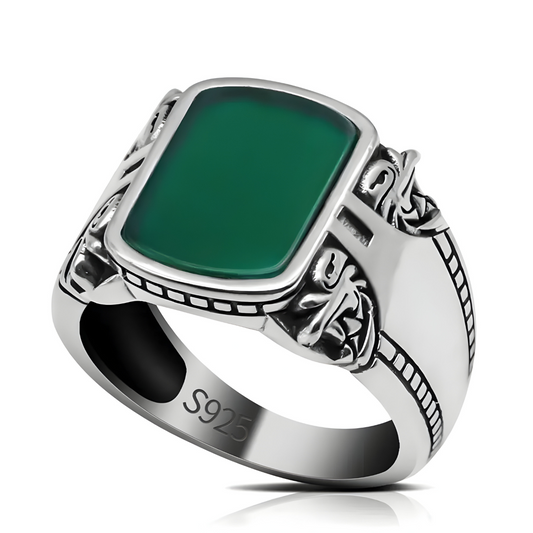 Bague Malachite - Lumière Forestière