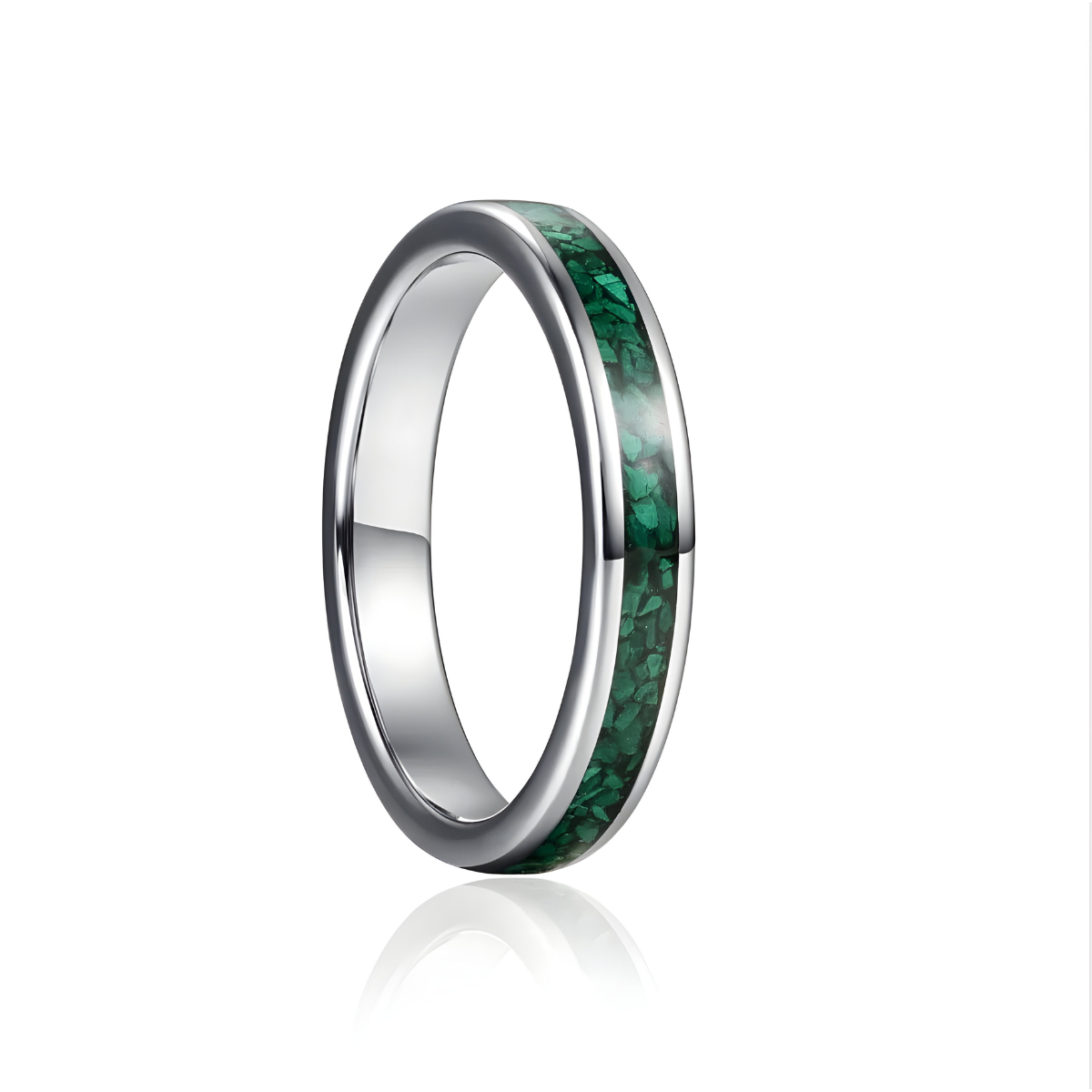 Bague Malachite - Onde Verte