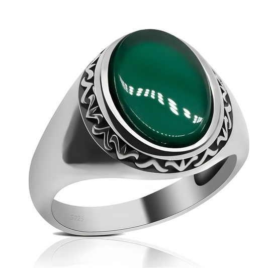 Bague Malachite - Pierre des Bois