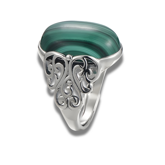 Bague Malachite - Reflet de Jade