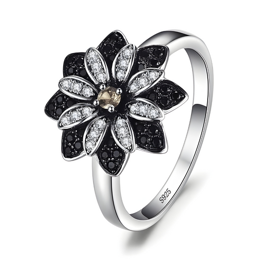 Bague Obsidienne - Brillance Sombre