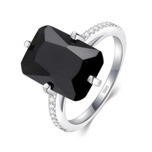 Bague Obsidienne - Velours Noir