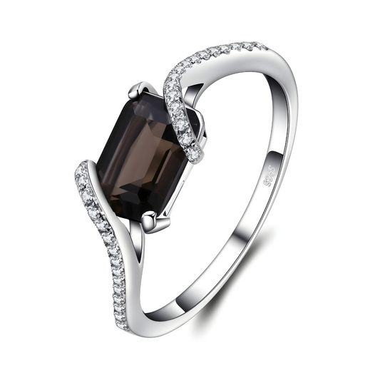 Bague Obsidienne - Voile de Nuit