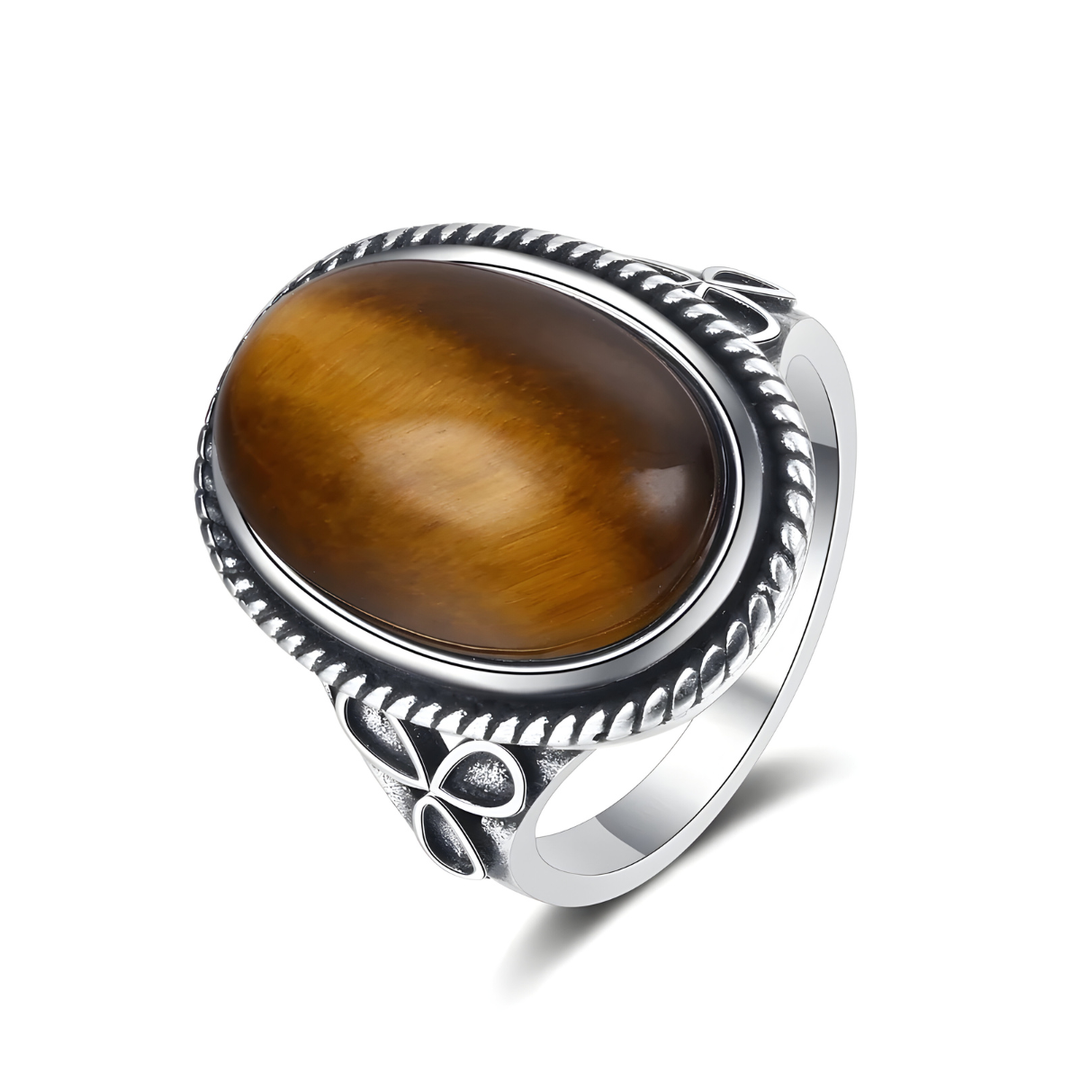 Bague Œil de Tigre - Flamme d’Or