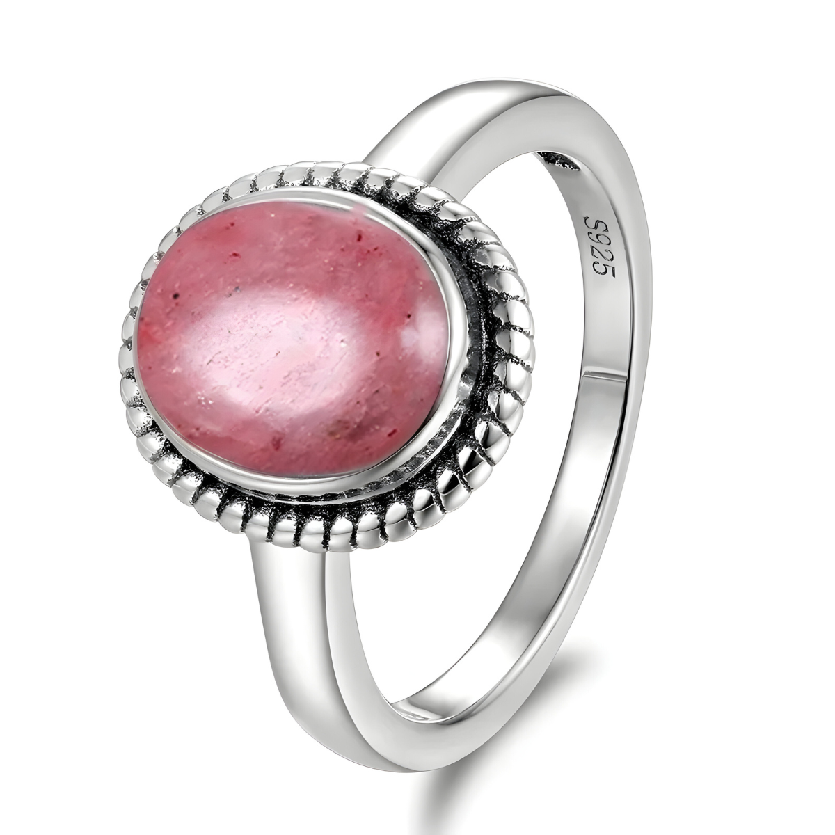 Bague Rhodochrosite - Flamme Rosée