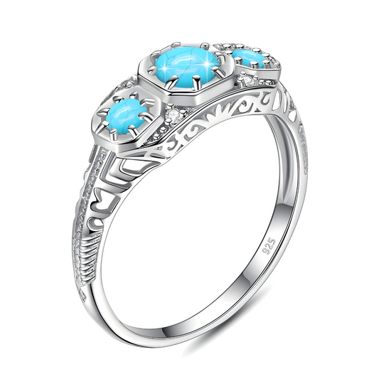 Bague Turquoise - Mer de Lumière