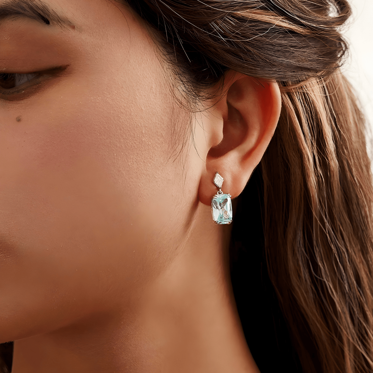 Boucles d’oreilles Aigue Marine - Azur Marin