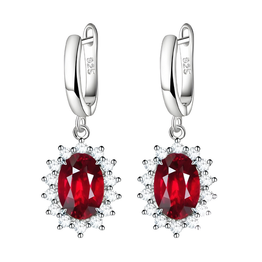 Boucles d'oreilles Grenat - Flamme de Grenat