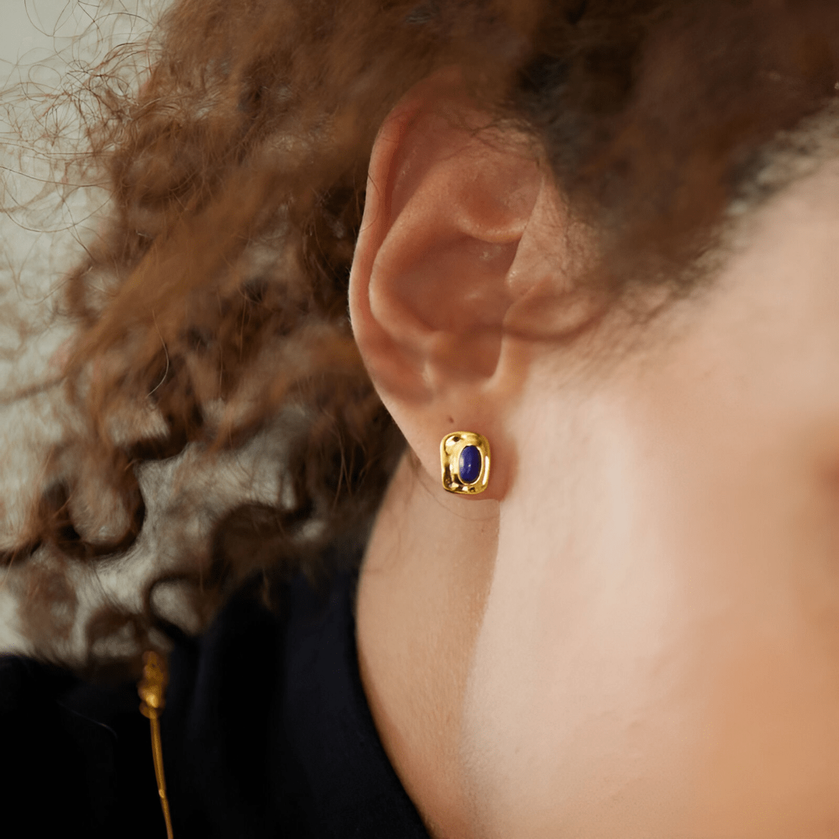 Boucles d'oreilles Lapis Lazuli - Étoiles Azurées
