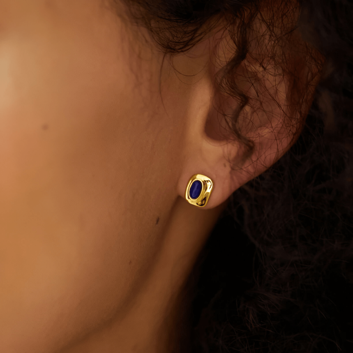 Boucles d'oreilles Lapis Lazuli - Étoiles Azurées