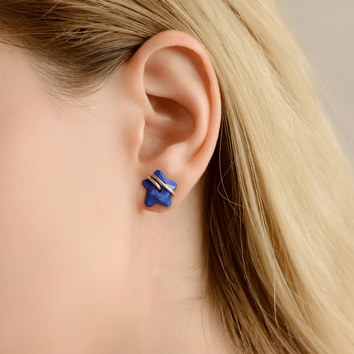 Boucles d'oreilles Lapis Lazuli - Trésor Céleste