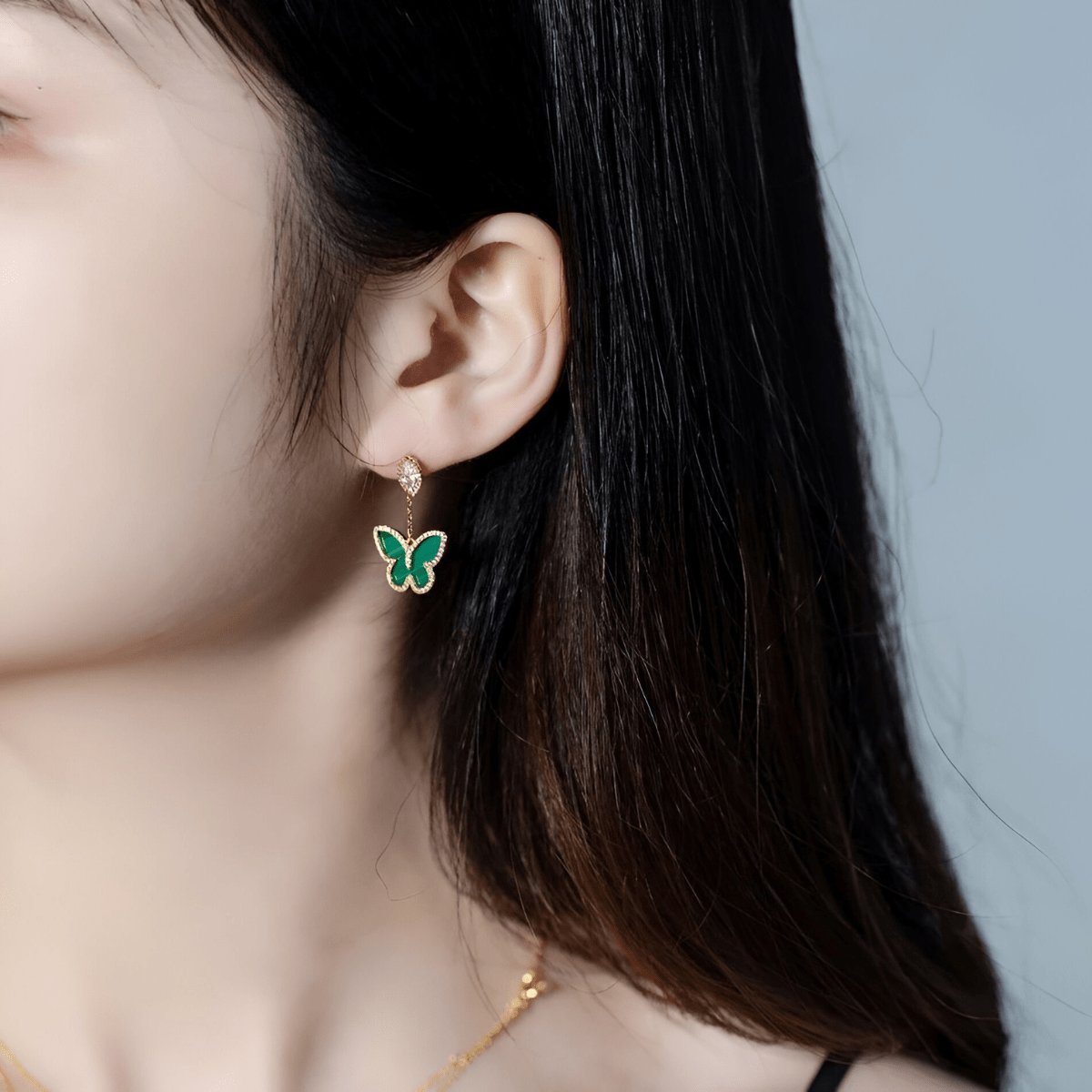 Boucles d'oreilles Malachite - Harmonie Verte