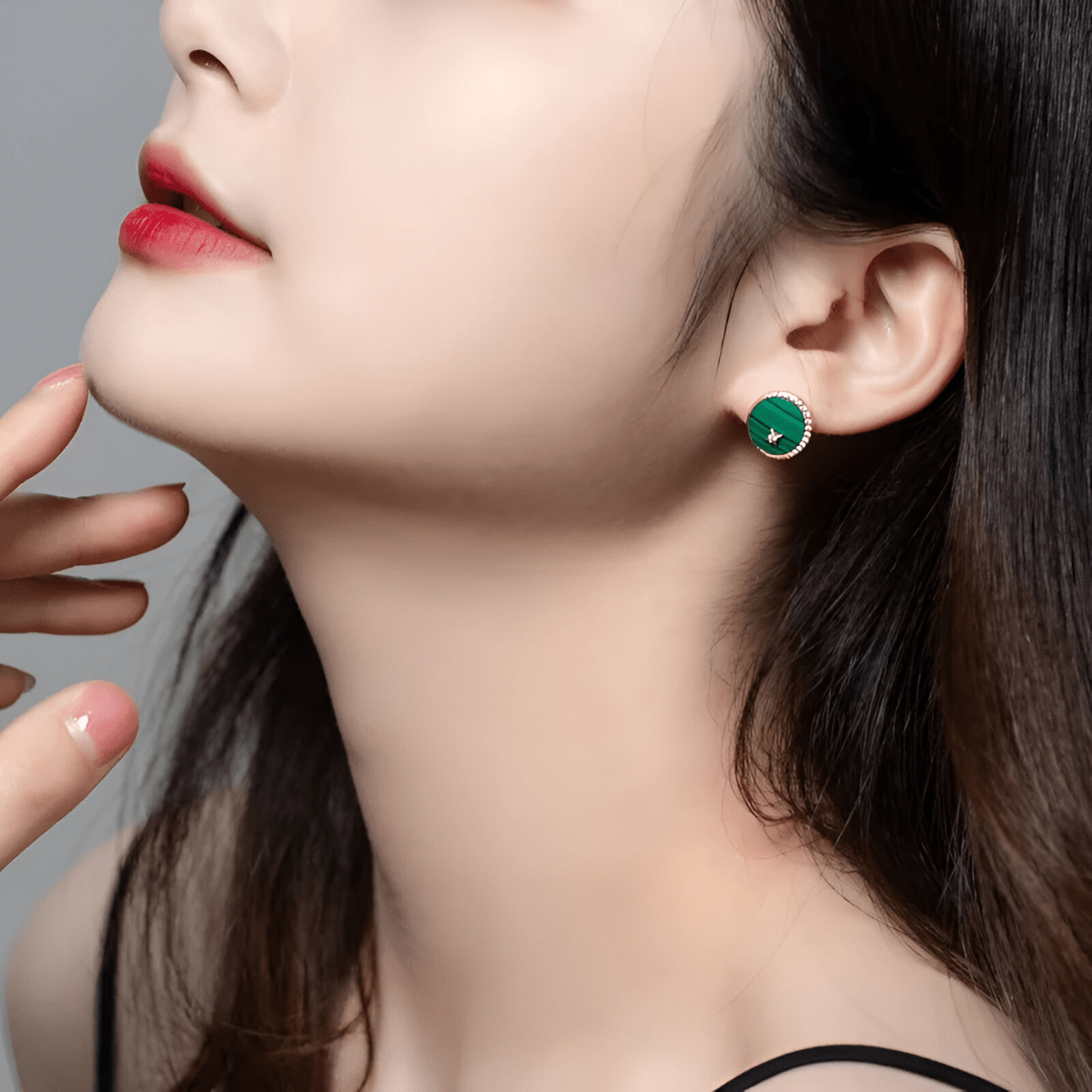 Boucles d'oreilles Malachite - Trésor Forestier