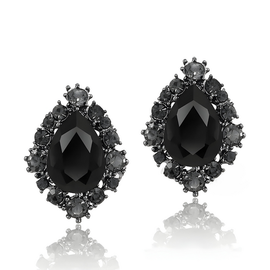 Boucles d'oreilles Obsidienne -Mystère Volcanique