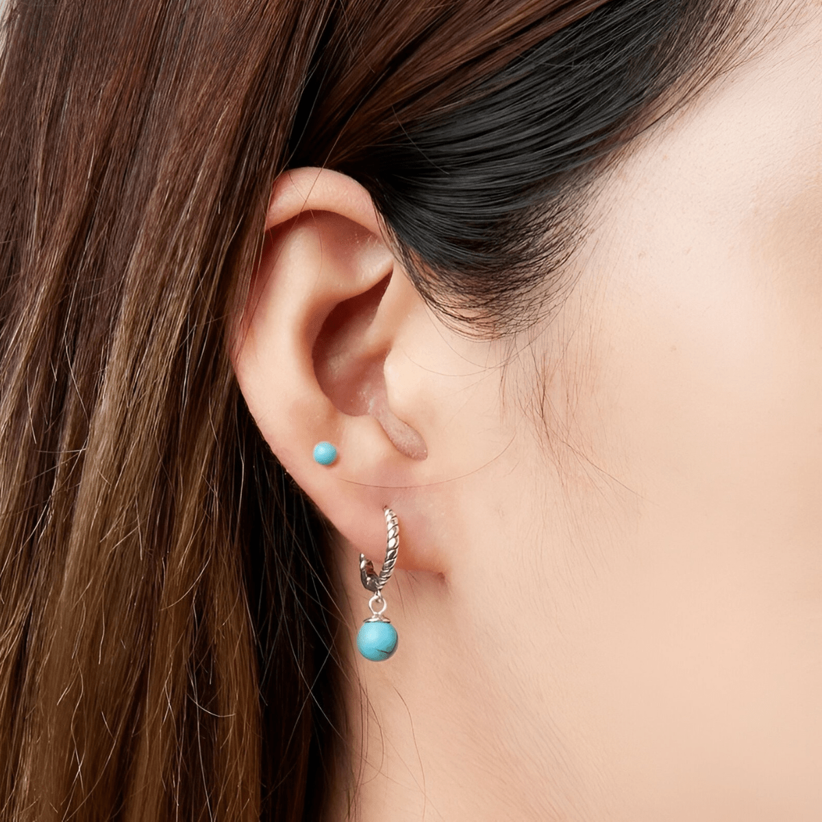 Boucles d'oreilles Turquoise - Douceur Azurée