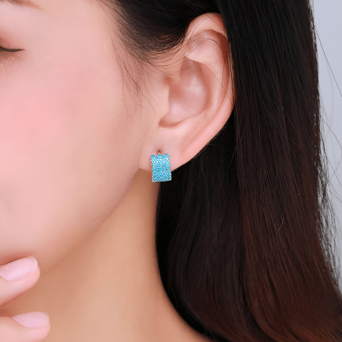 Boucles d'oreilles Turquoise - Éclat Azur
