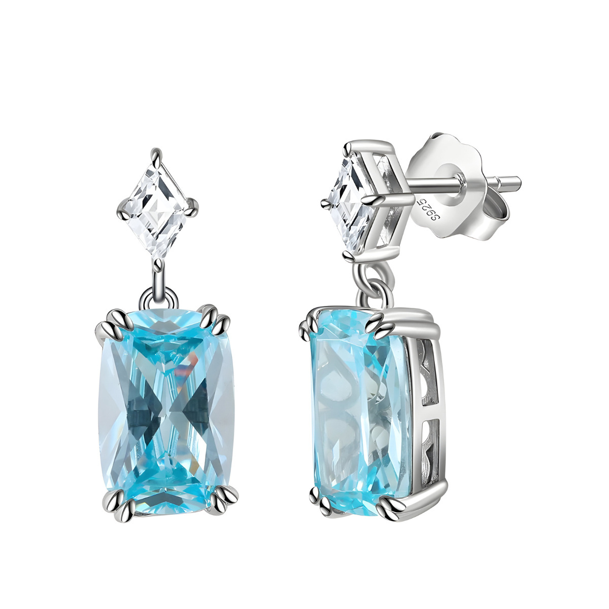 Boucles d’oreilles Aigue-Marine - Azur Marin