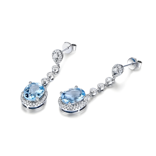 Boucles d’oreilles Aigue-Marine - Brise Marine