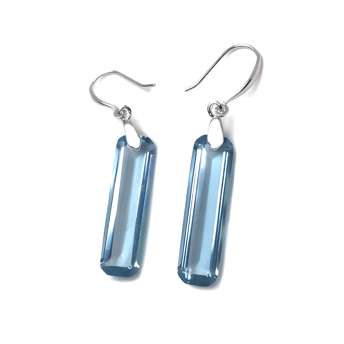 Boucles d’oreilles Aigue-Marine - Ondes Cristallines