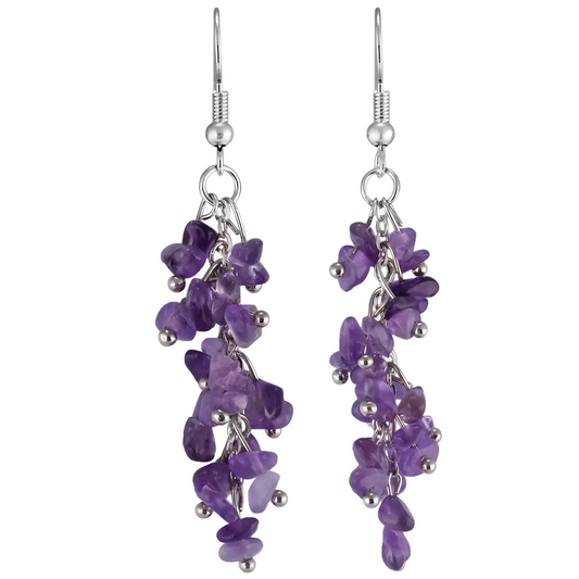 Boucles d’oreilles Améthyste - Gemme Pourpre