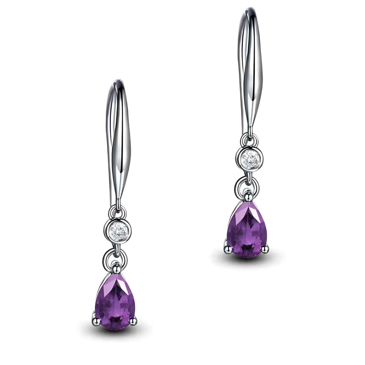 Boucles d’oreilles Améthyste - Songe Pourpre