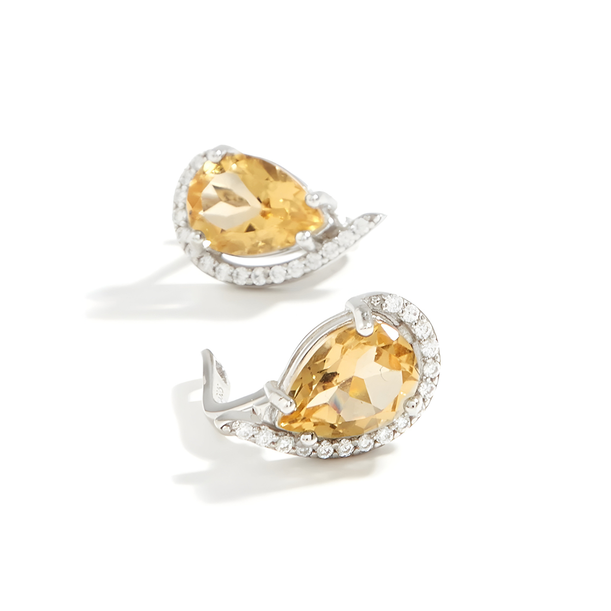 Boucles d'oreilles Citrine - Chaleur d’Ambre