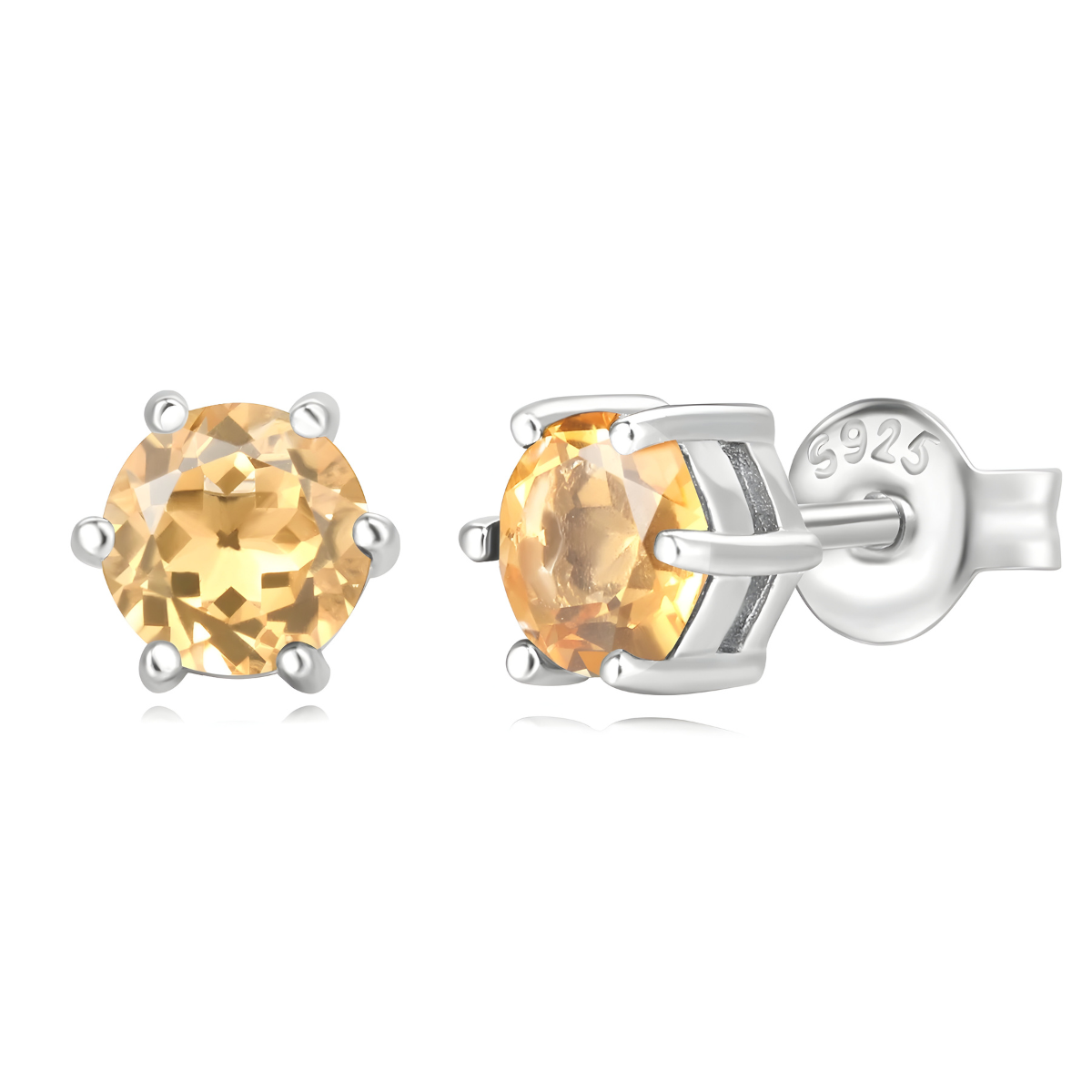 Boucles d'oreilles Citrine - Gouttes de Soleil