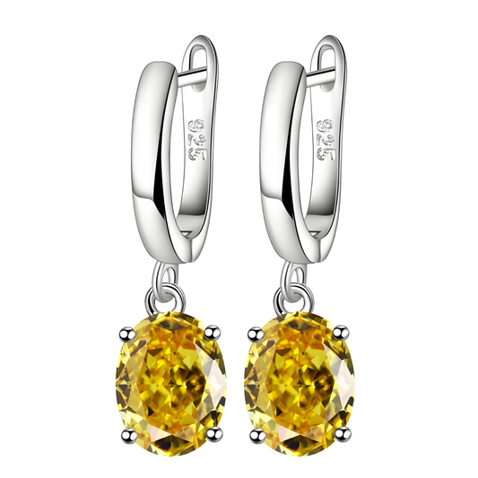 Boucles d'oreilles Citrine - Vibration Solaire