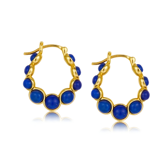 Boucles d'oreilles Lapis Lazuli - Minuit Doré