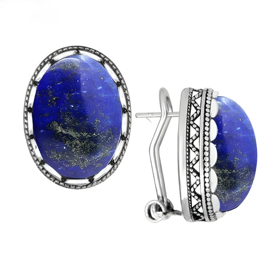 Boucles d'oreilles Lapis Lazuli - Reflets Lazurés