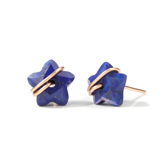 Boucles d'oreilles Lapis Lazuli - Trésor Céleste