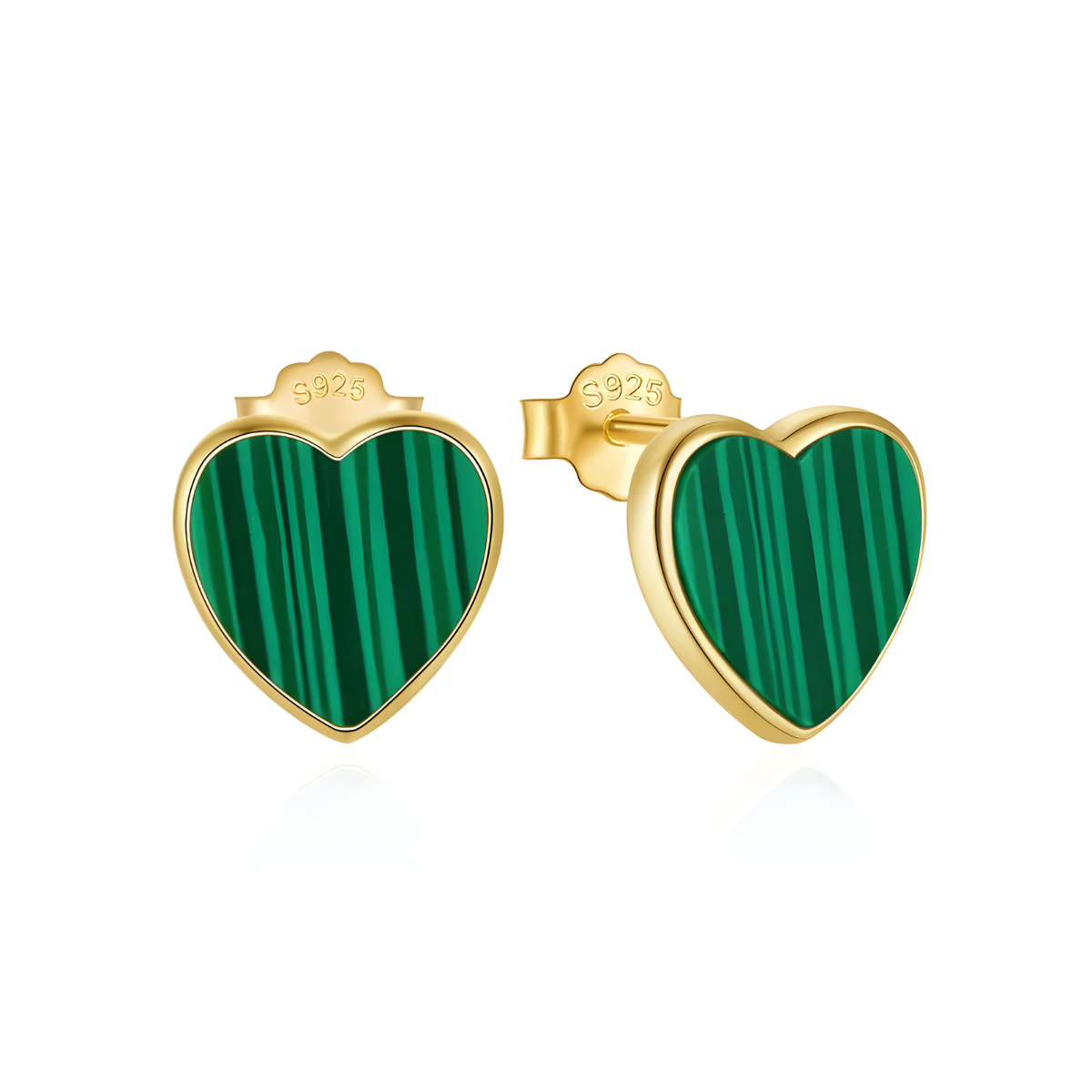 Boucles d'oreilles Malachite - Songe Émeraude